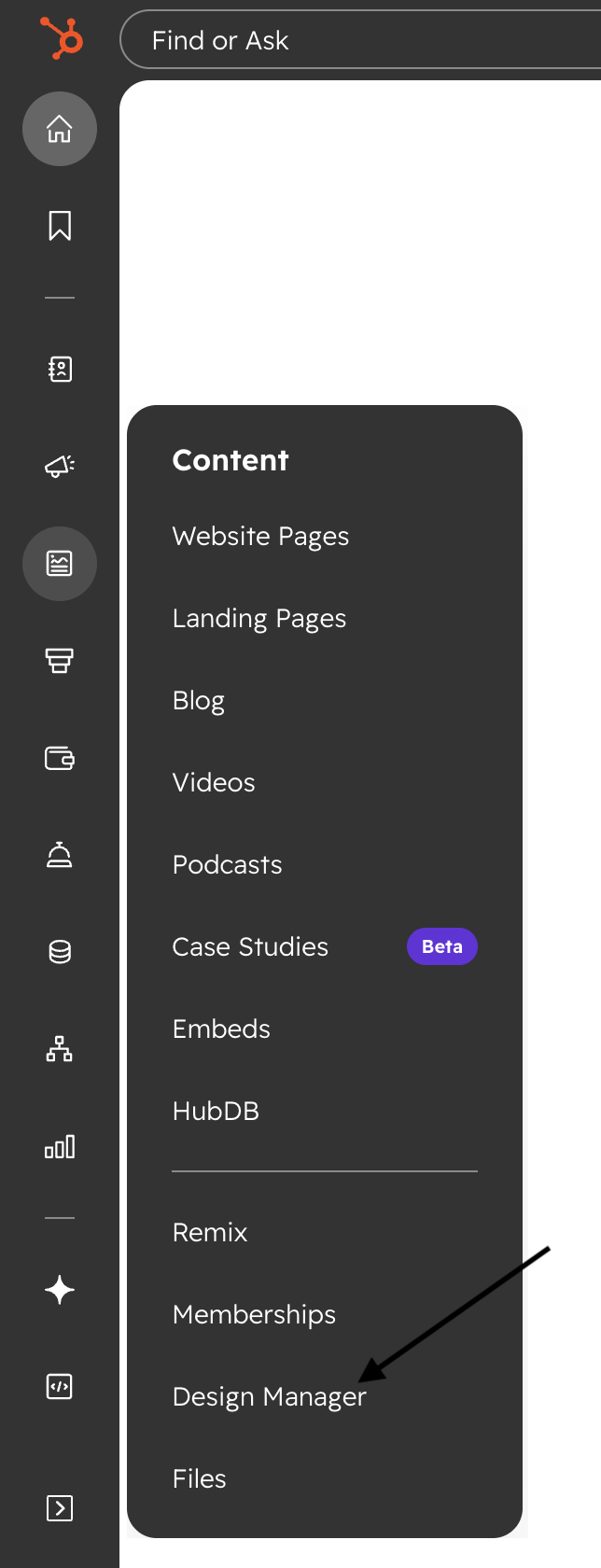 HubSpot dashboard